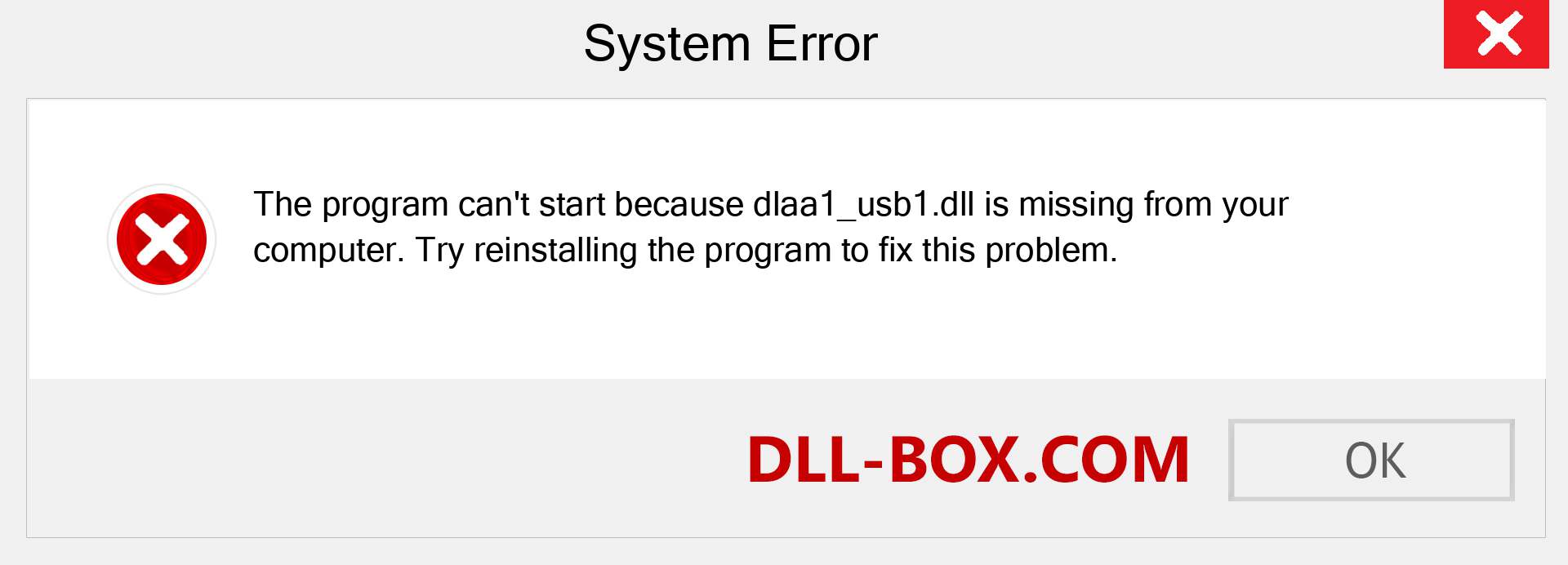  dlaa1_usb1.dll file is missing?. Download for Windows 7, 8, 10 - Fix  dlaa1_usb1 dll Missing Error on Windows, photos, images