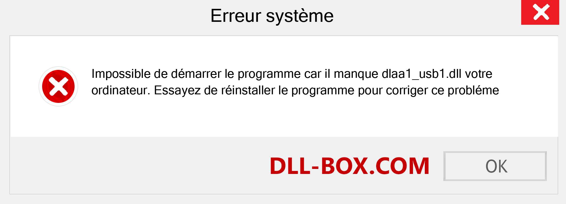 Le fichier dlaa1_usb1.dll est manquant ?. Télécharger pour Windows 7, 8, 10 - Correction de l'erreur manquante dlaa1_usb1 dll sur Windows, photos, images