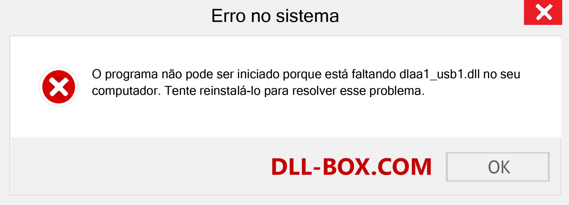 Arquivo dlaa1_usb1.dll ausente ?. Download para Windows 7, 8, 10 - Correção de erro ausente dlaa1_usb1 dll no Windows, fotos, imagens